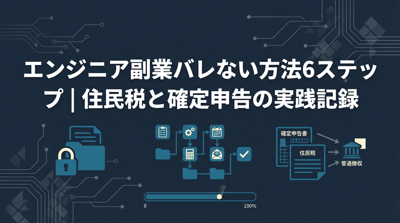 エンジニア副業バレない アイキャッチ画像 | AIセコンド